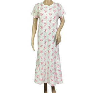 Polo Ralph womens Lauren Midi Floral Waffle Knit Short Sleeve Dress size XXL